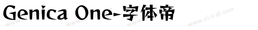 Genica One字体转换